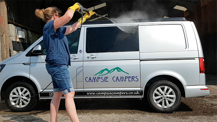 Cleaning Campervans